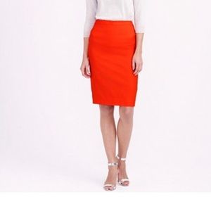 J Crew red pencil skirt